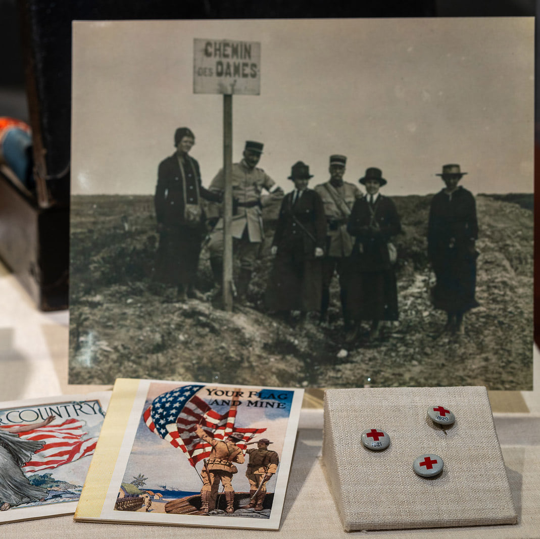 The Frick Reflects - historical wartime photograph and memorabilia.