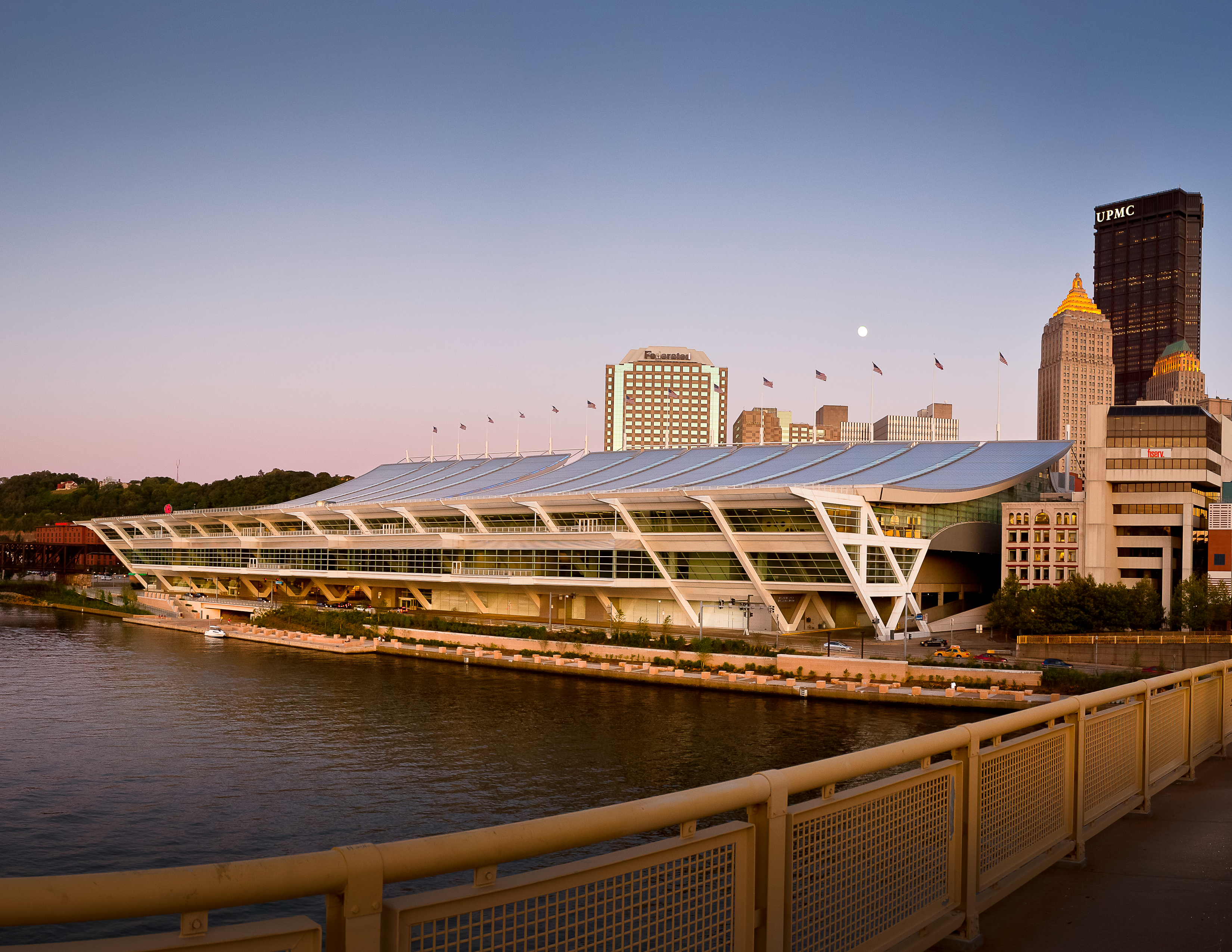 Riverfront view of the David L. Lawrence Convention Center