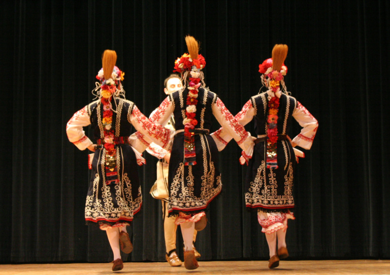 Photo of Bulgarian folk dancers