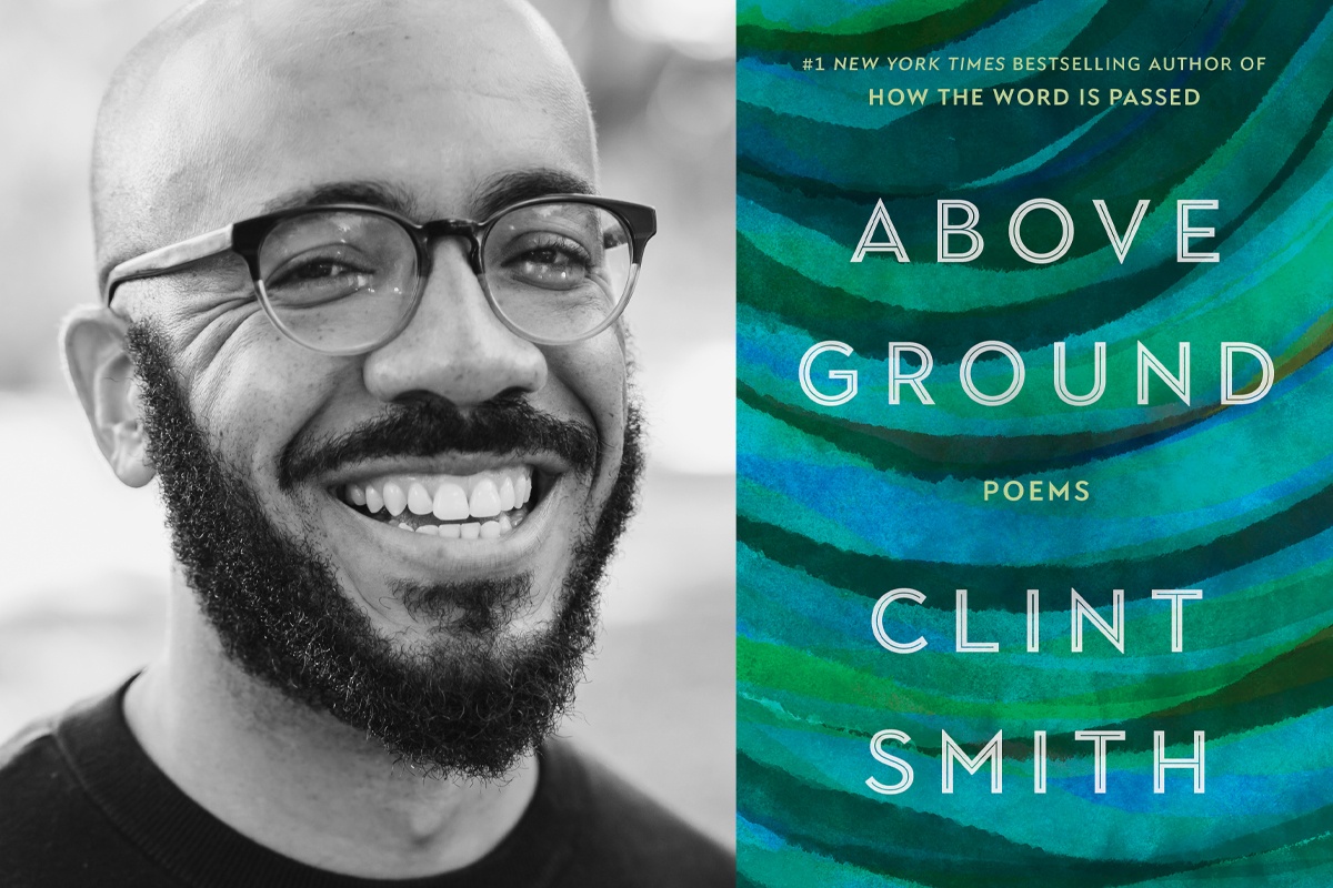 Image of author Clint Smith and his poetry collection Above Ground
