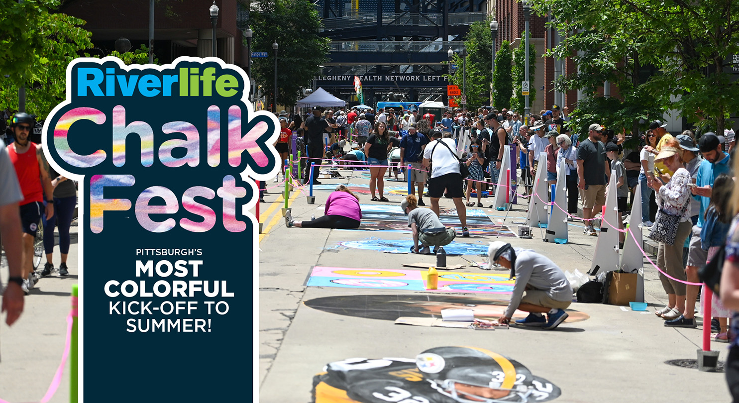 Riverlife Chalk Fest text logo