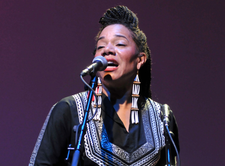 Photograph of Martha Redbone on stage