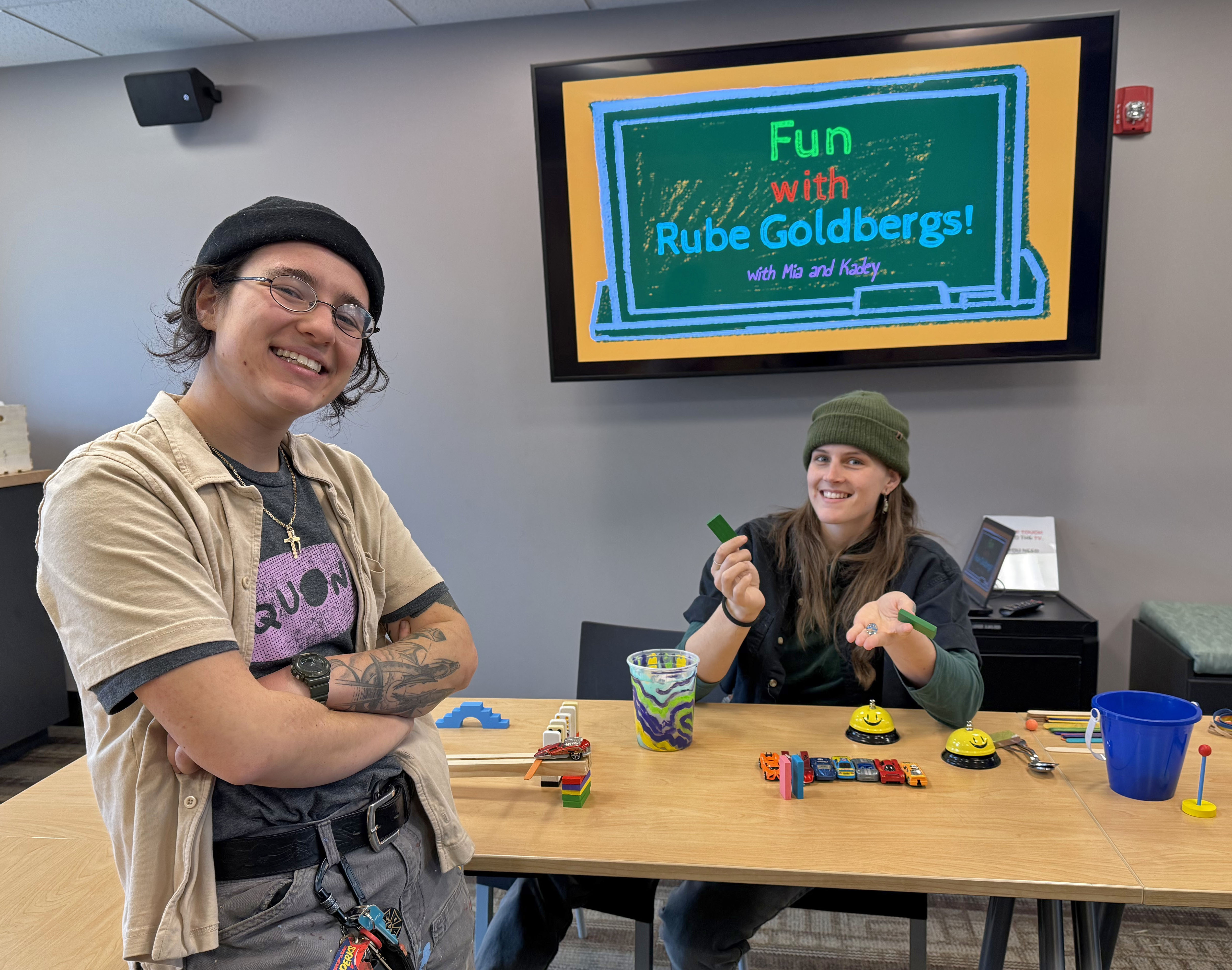 Squonk staff ready for a workshop